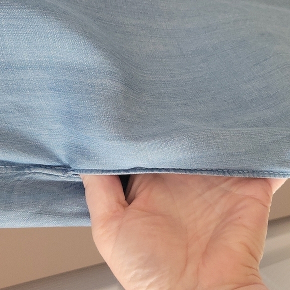 NEW! RACHAEL RACHAEL ROY Curvy Collection Sleeveless Chambray Dress 3X. - Picture 6 of 8